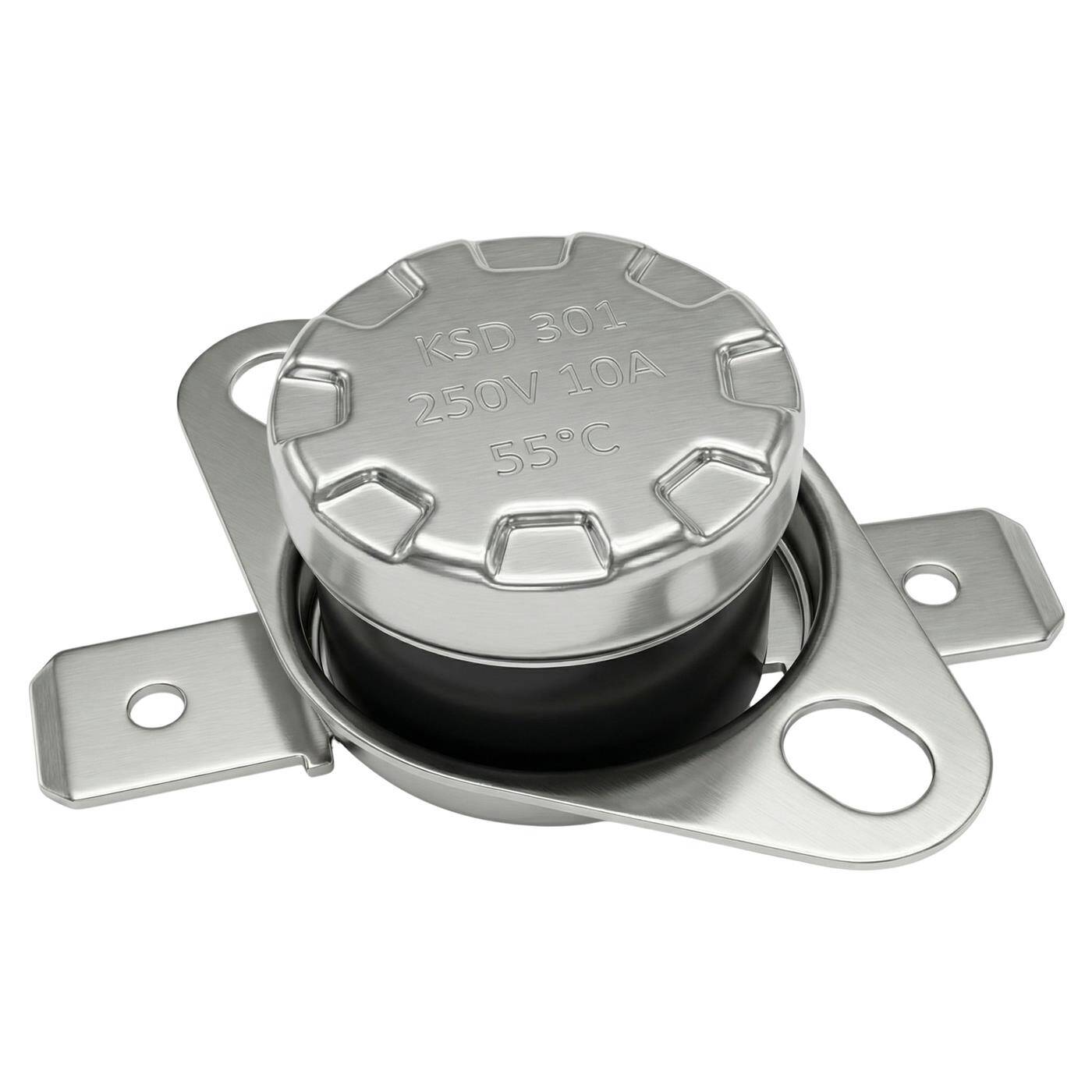 Thermoschalter 55°C Schließer 250V 10A Temperaturschalter Thermostat KSD301 Bimetall Thermoschutz
