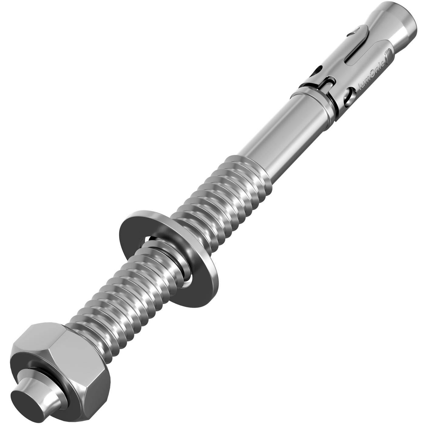 Lumonic Heavy Duty Anchor M8 x 95mm | High-quality galvanized wedge anchors | Push-through mounting, IMMEDIATELY LOADABLE | Concrete anchor, Heavy duty anchor | for canopies, Railing, Shelves, Partition walls