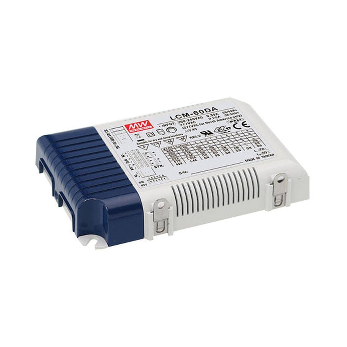 MEAN WELL LCM-60DA 60W Dali Dimmbar Konstantstrom LED Netzteil 500 600 700 900 1050 1400mA