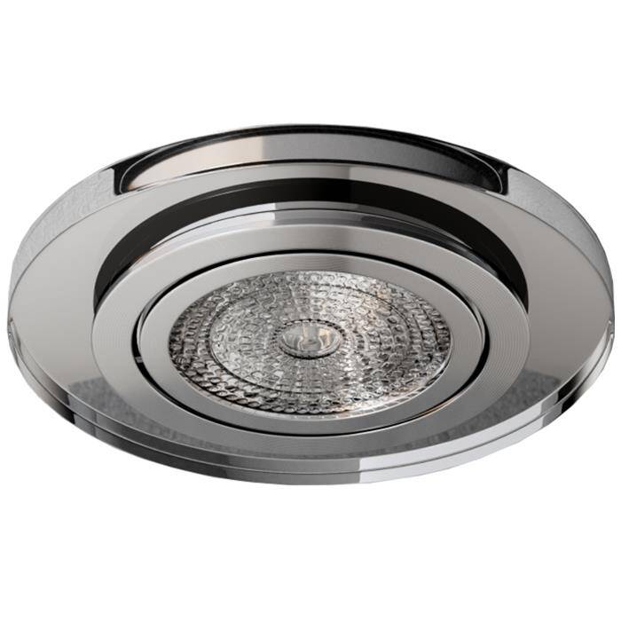 LED Einbaurahmen Rund 90x25mm Weiß Glas 8mm Schwenkbar Spot GU10 MR16 LED Einbaurahmen Rund 90x25mm Weiß Glas 8mm Schwenkbar Spot GU10 MR16