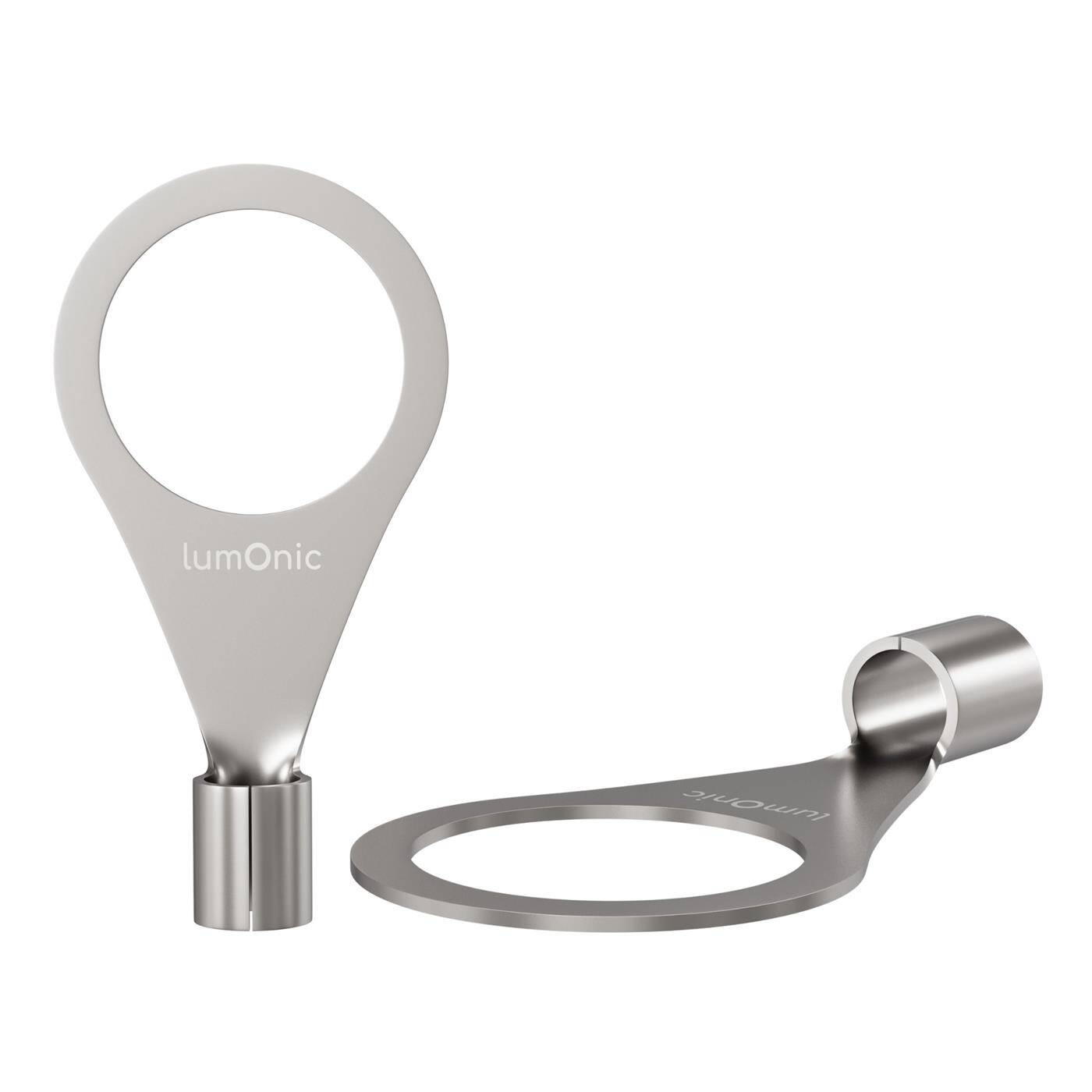 Lumonic 25x Ring cable lug 1,5-2,5mm² blank | M10 | Tinned copper | Secure cable connection without soldering | Crimp cable lug uninsulated | Motor vehicle, mechanical engineering, motorhome, battery