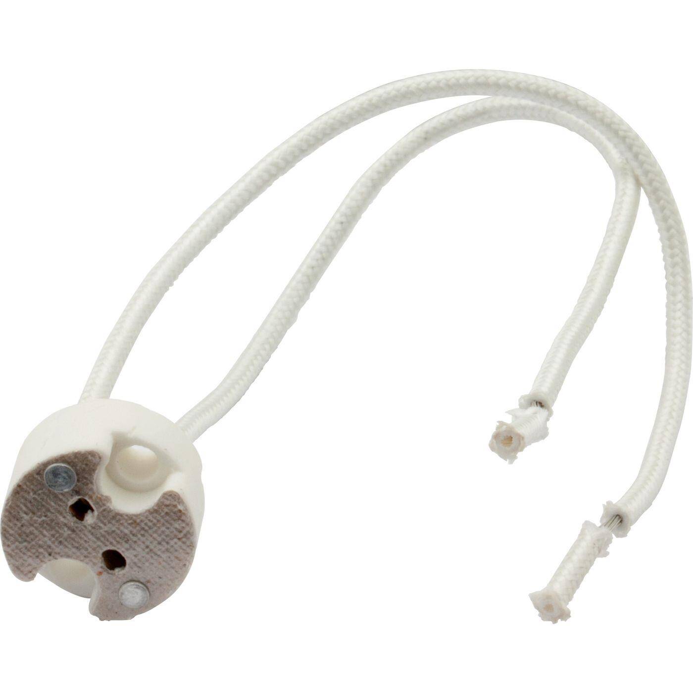 MR16 Illuminant Socket Ceramic + 9,5cm Cable for Lamps GU4 G4 GU5,3 MR11 MR16 Illuminant Socket Ceramic + 9,5cm Cable for Lamps GU4 G4 GU5,3 MR11