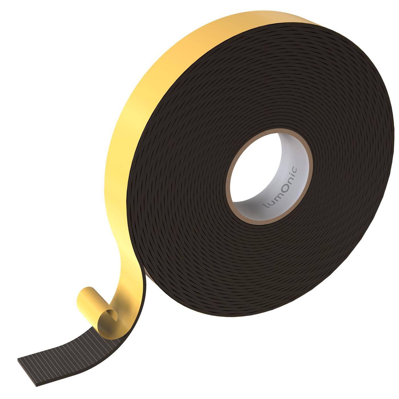 Lumonic 10m EPDM Dichtungsband Selbstklebend 30mm x 2mm | Moosgummi Dichtband für Fenster + Türen | Fensterdichtung, Türdichtung, Gummidichtung zum Kälteschutz