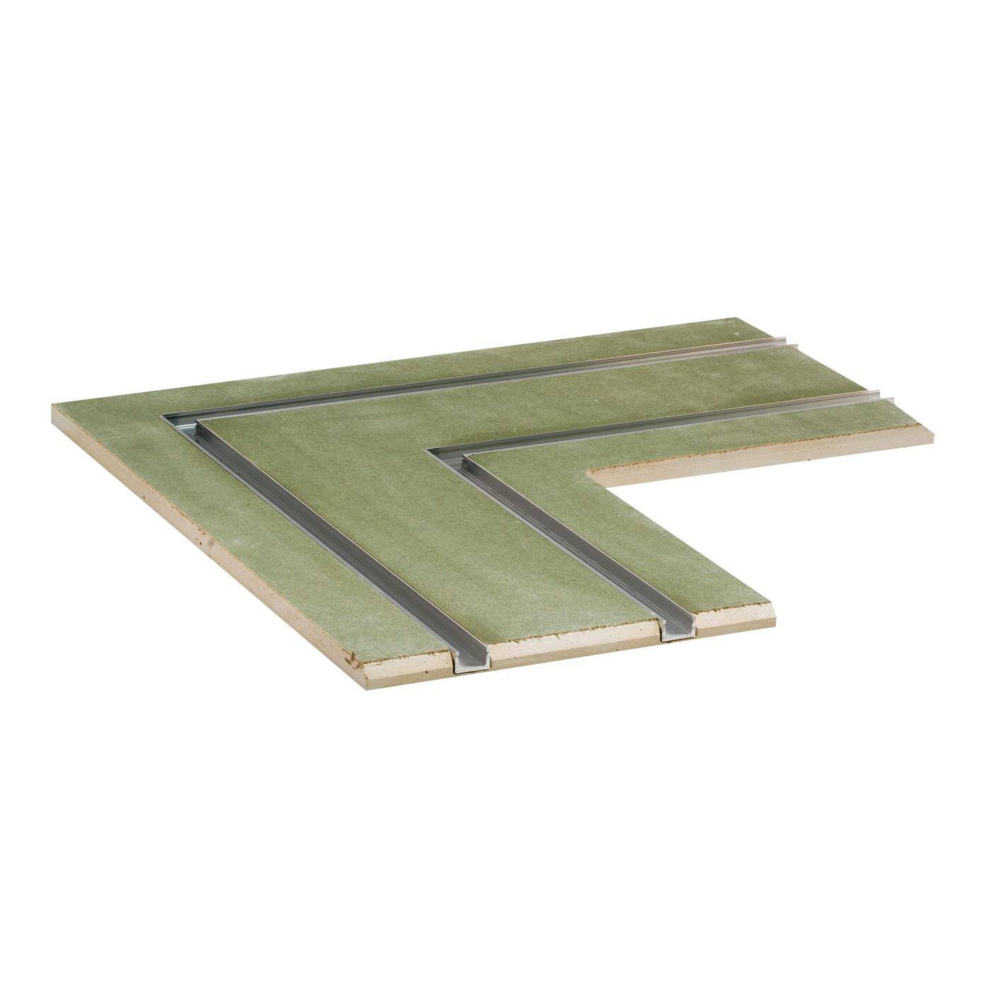 LED Trockenbau Paneel L-Form 2-läufig für 12mm Streifen LED Trockenbau Paneel L-Form 2-läufig für 12mm Streifen