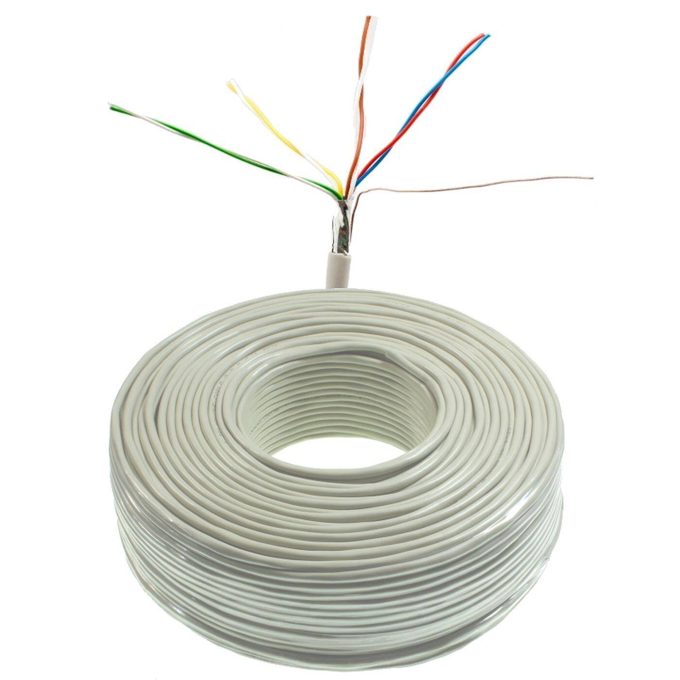 100m Telefonkabel 4x2x0,6mm JYSTY 8 Adern ISDN Fernmeldekabel Verlegekabel J-Y(ST)Y