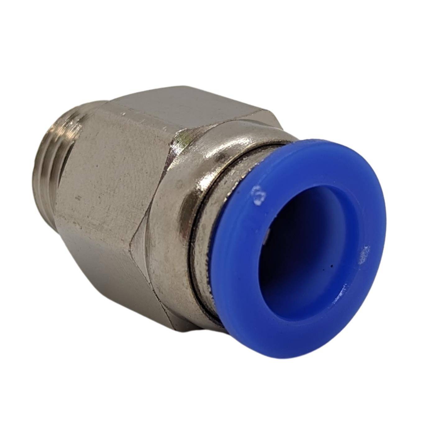 PU Schlauch Steckverbinder Fitting mit Außengewinde 10mm*1/4Zoll gerade Schnellverschluss pneumatischer Steckverbinder Schlauchverbinder Druckluft & Automatisierung