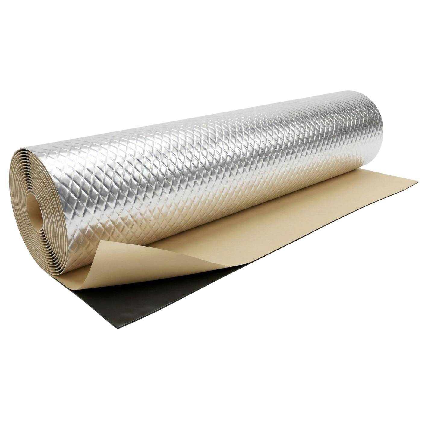 Alubutyl Dämmmatte 2m², Geruchsneutral, 50x400cm Selbstklebend, Anti Dröhn Matte für Auto, Camper, Wohnmobil, 100% Butyl - Kein Bitumen