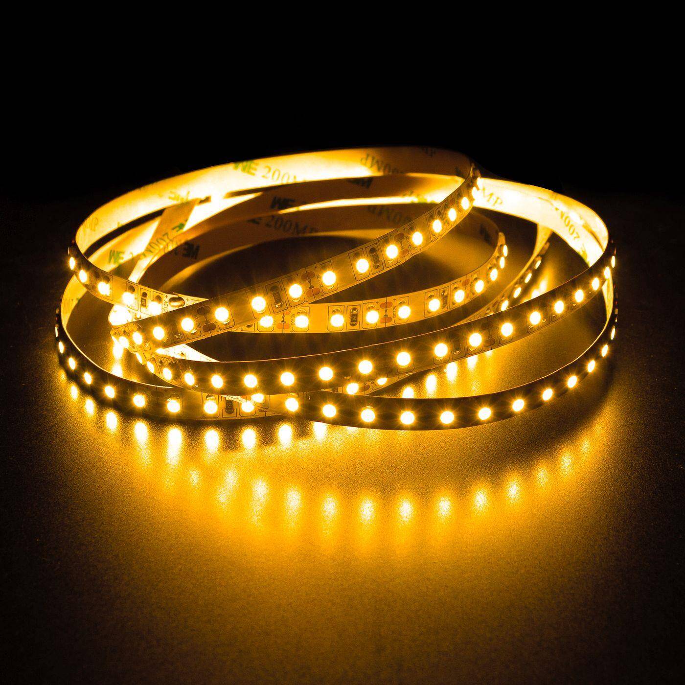 Lumonic LED Strip 5m Gelb LED Leiste 12V IP20 600LEDs 120 LED/m SMD2835 I LED Streifen I LED Stripe 500cm, LED Band, LED Lichtband