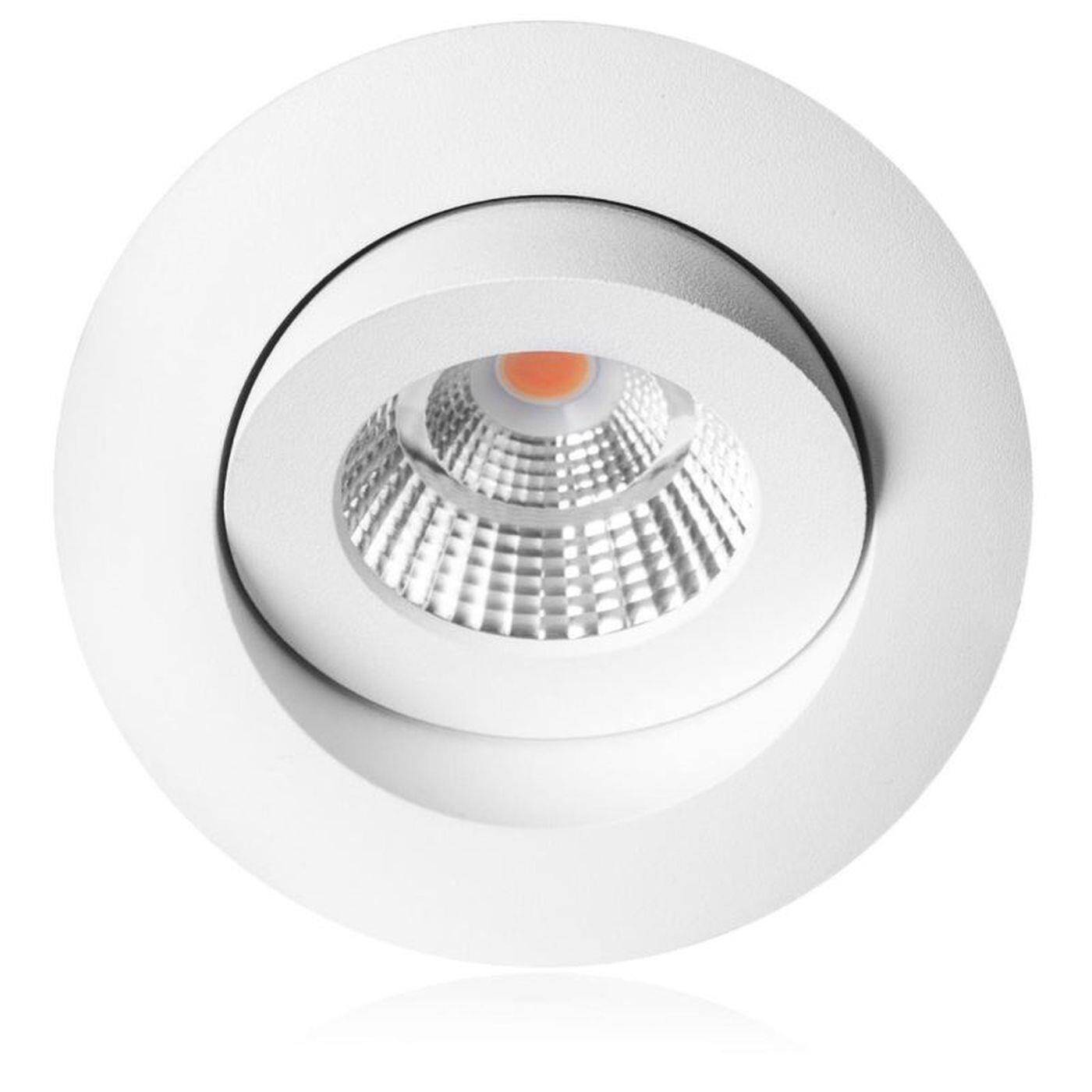 LED Recessed ceiling lamp Round QI Allround 360° 10W 520lm Warm White 2700K d88mm 36°
