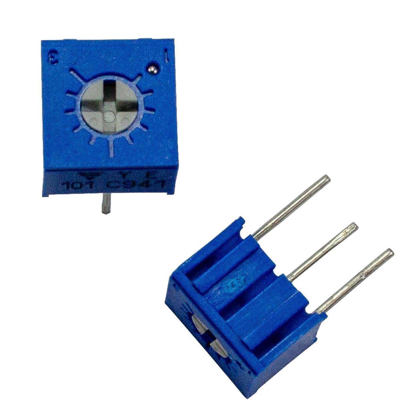 Trimmer horizontal 100Ohm ±10% 0,5W Vishay T73YE101KT20