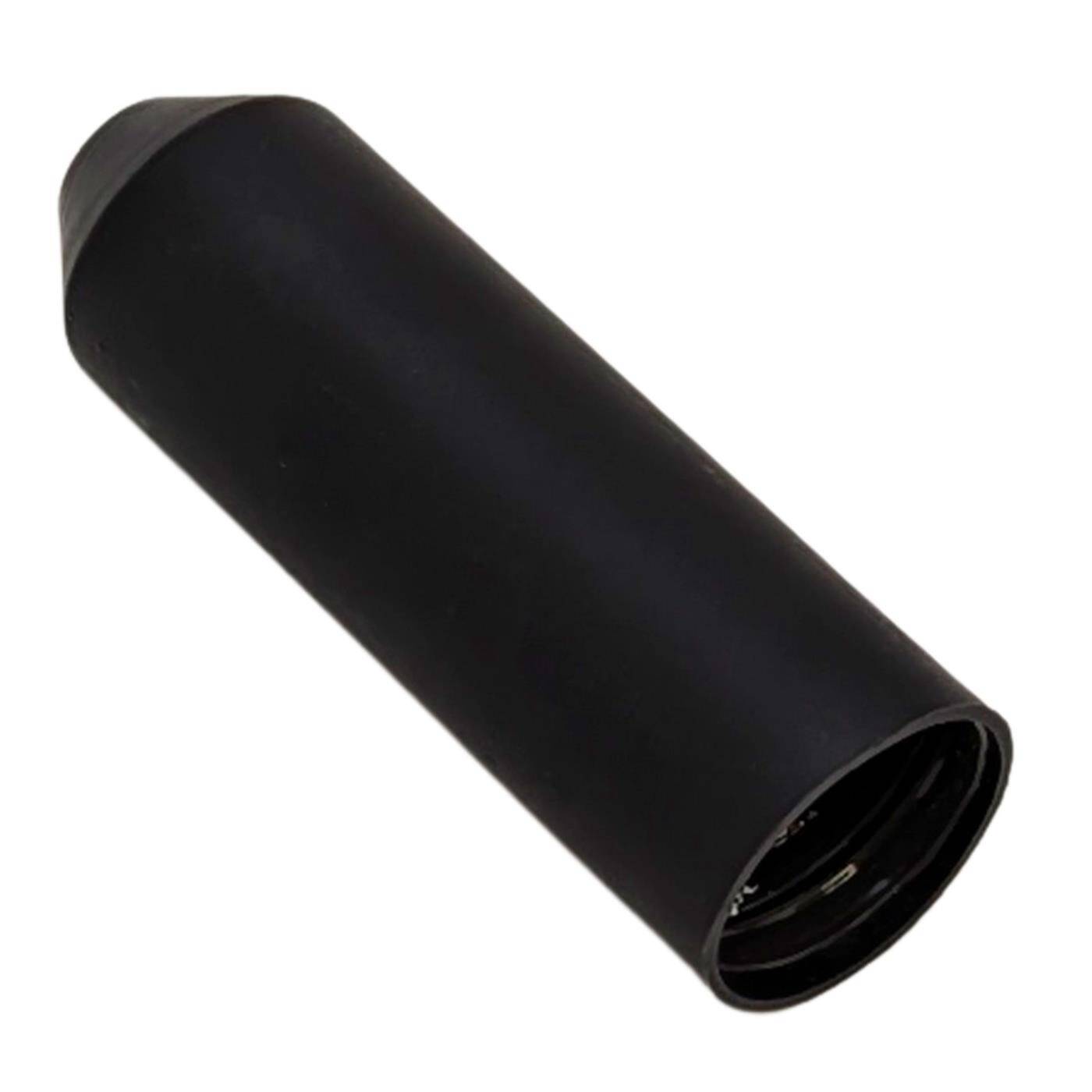 Warmschrumpf Endkappe mit Kleber 20 -> 6mm schwarz Verhältnis 3:1 vernetztes Polyolefin Schrumpfkappe für Kabel, Rohre und Seile