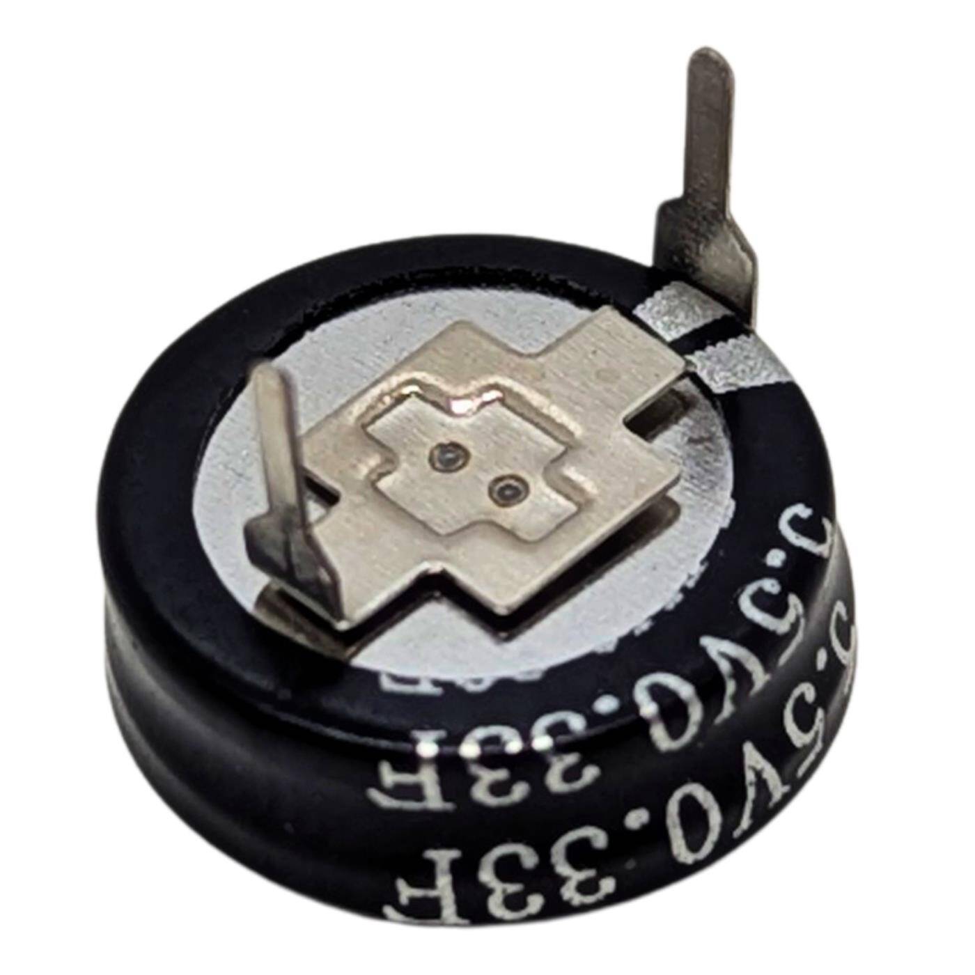 Supercap 0,33F 5,5V H-Type | EDLC for direct use, high capacity | 5.5V monoblock - no balancing necessary | flicker protection, backup, Arduino, PLC, heating