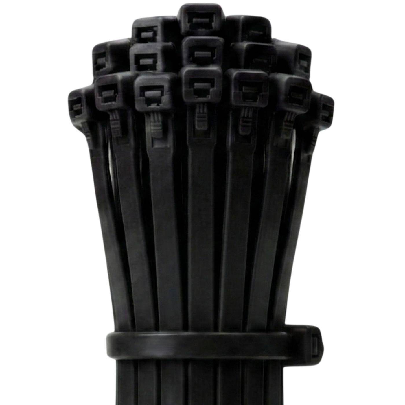 100x Cable tie Reusable 450 x 9,0mm Black 79,4kg PA6.6 Polyamide Industrial quality