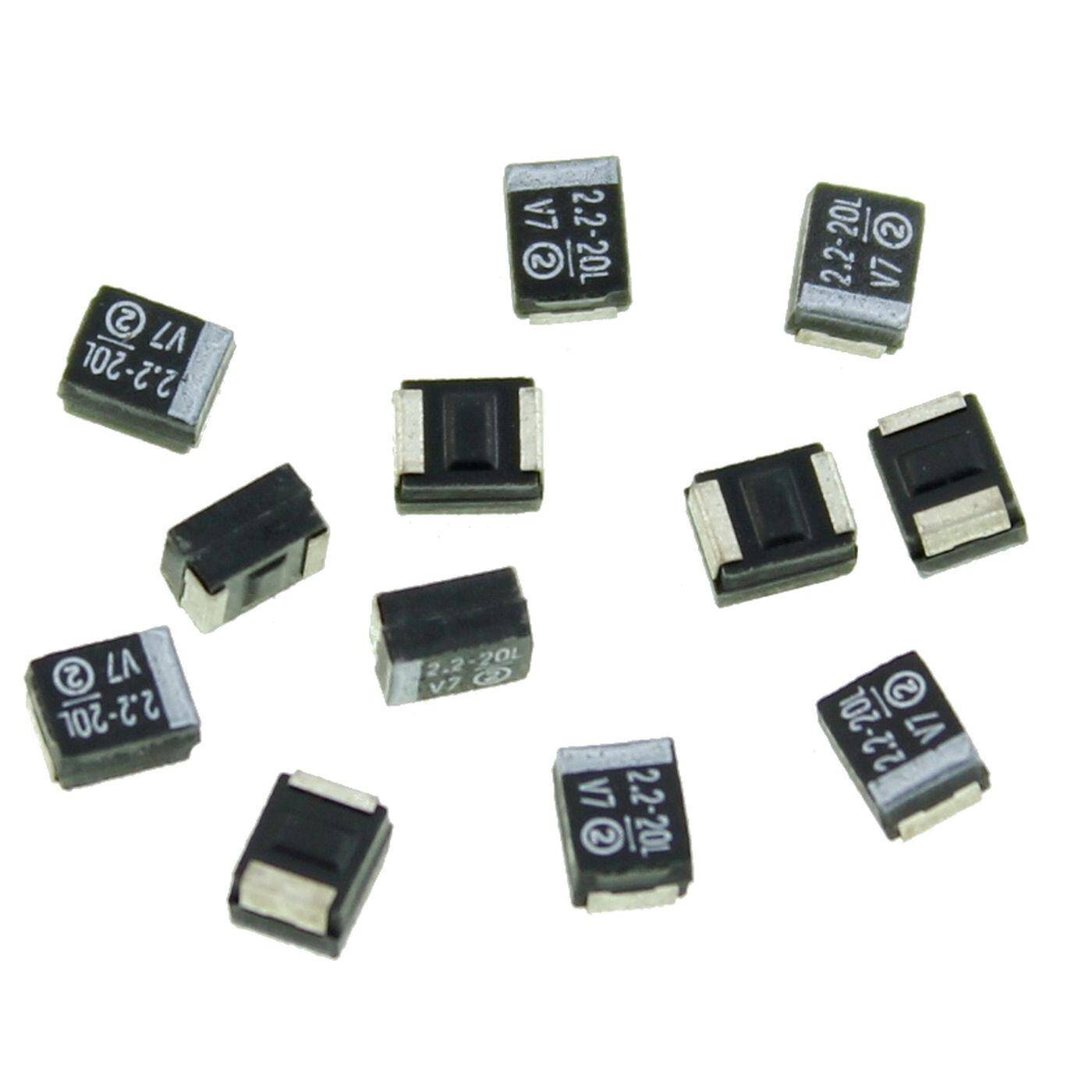 Tantal Kondensator SMD B 2,2µF 20V 125°C 3,5x1,9mm Vishay 293D225X9020B2TE3 2,2uF Tantal Kondensator SMD B 2,2µF 20V 125°C 3,5x1,9mm Vishay 293D225X9020B2TE3 2,2uF