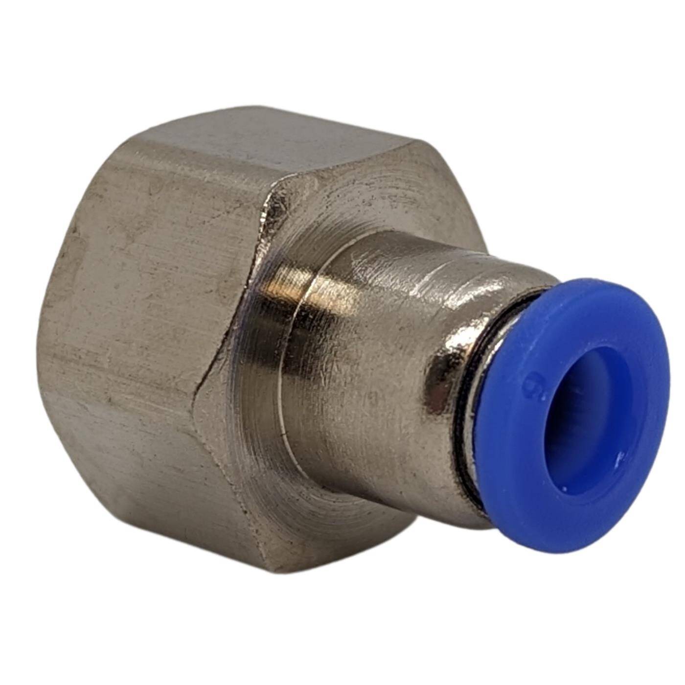 PU hose connector fitting with female thread 6mm*3/8inch straight Quick release fastener Pneumatic plug connector Hose connector Compressed air