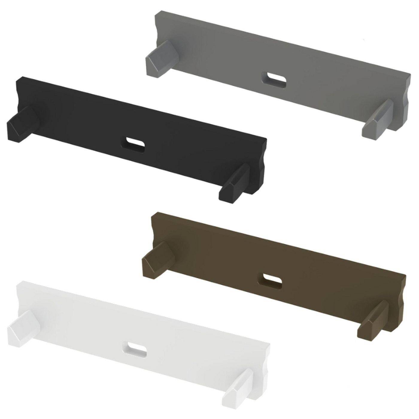 End cap for Lumonic Type Solis LED profiles Holder Plastic Silver