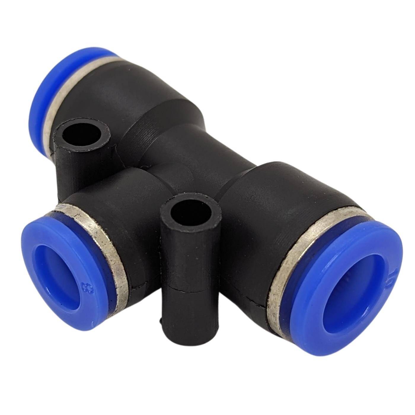 PU hose T-connector reduction 10/8/10mm T-piece Push-in Pneumatic plug connector T-distributor reducing Compressed air