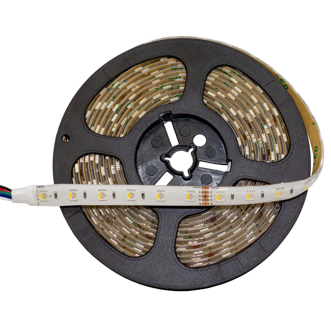 Lumonic LED Strip 4in1 5m RGBW 6000K LED Leiste 24V IP65 300LEDs 60 LED/m SMD5050 I farbwechsel LED Streifen I LED Stripe 500cm, LED Band, LED Lichtband