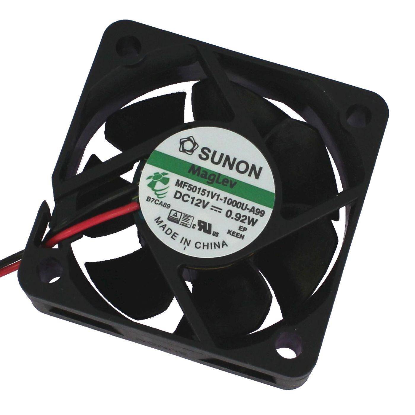 Fan 12V DC 0,87W 50x50x15mm 28,9m³/h 6100U/Min 28,9m³/h Sunon MF50151V11000UA99