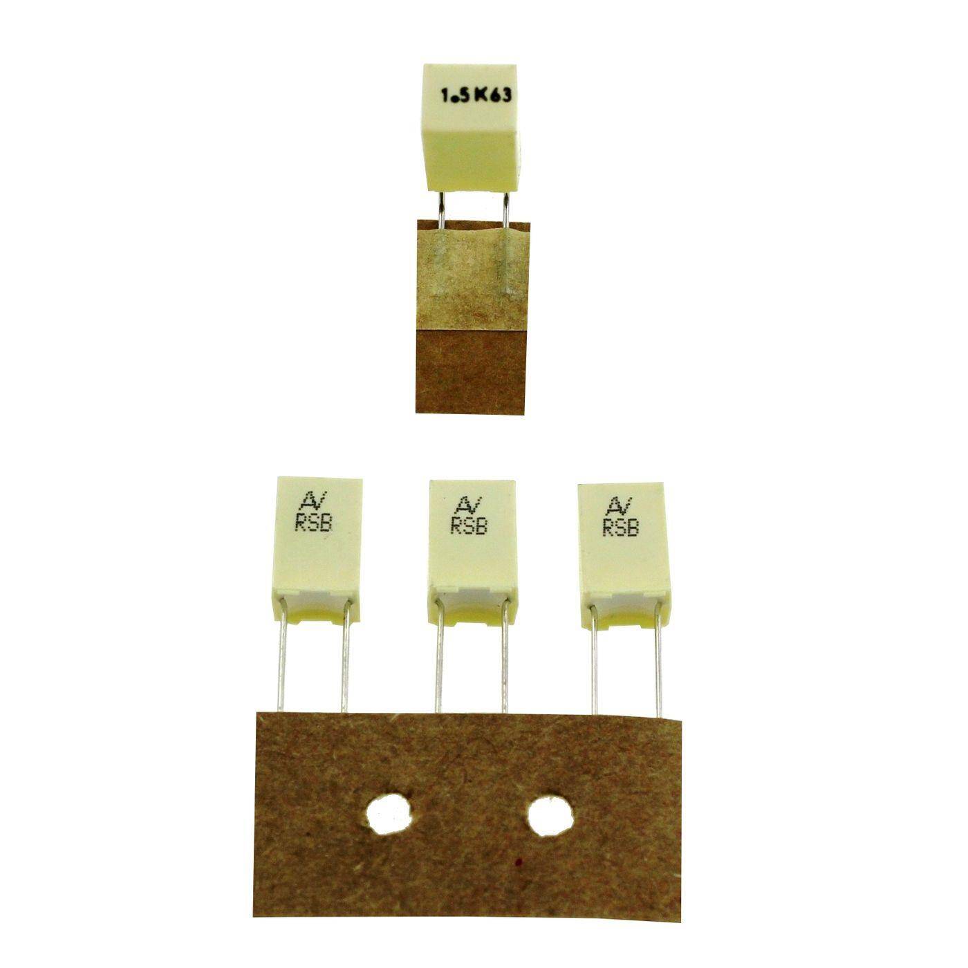 Arcotronics MKT Foil Capacitor | 1,5µF 63V DC I 2-Pin Connection I 2-Pin I 1,5uF, 1500nF I Capacitor for crossover networks of loudspeakers or for interference suppression of electrical devices