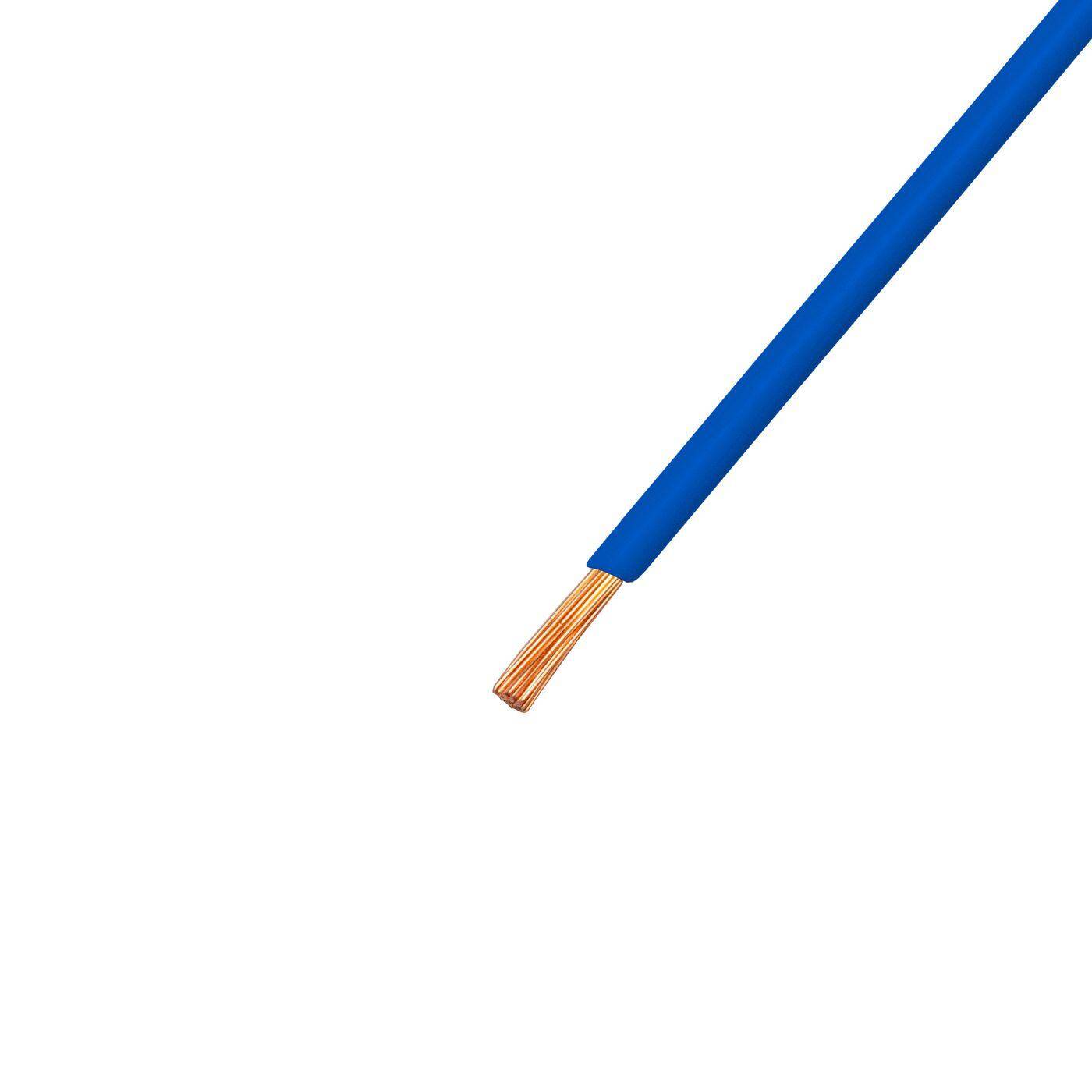 1m FLRY Fahrzeugleitung Blau 1mm² rund Kabel Litze KFZ Stromkabel