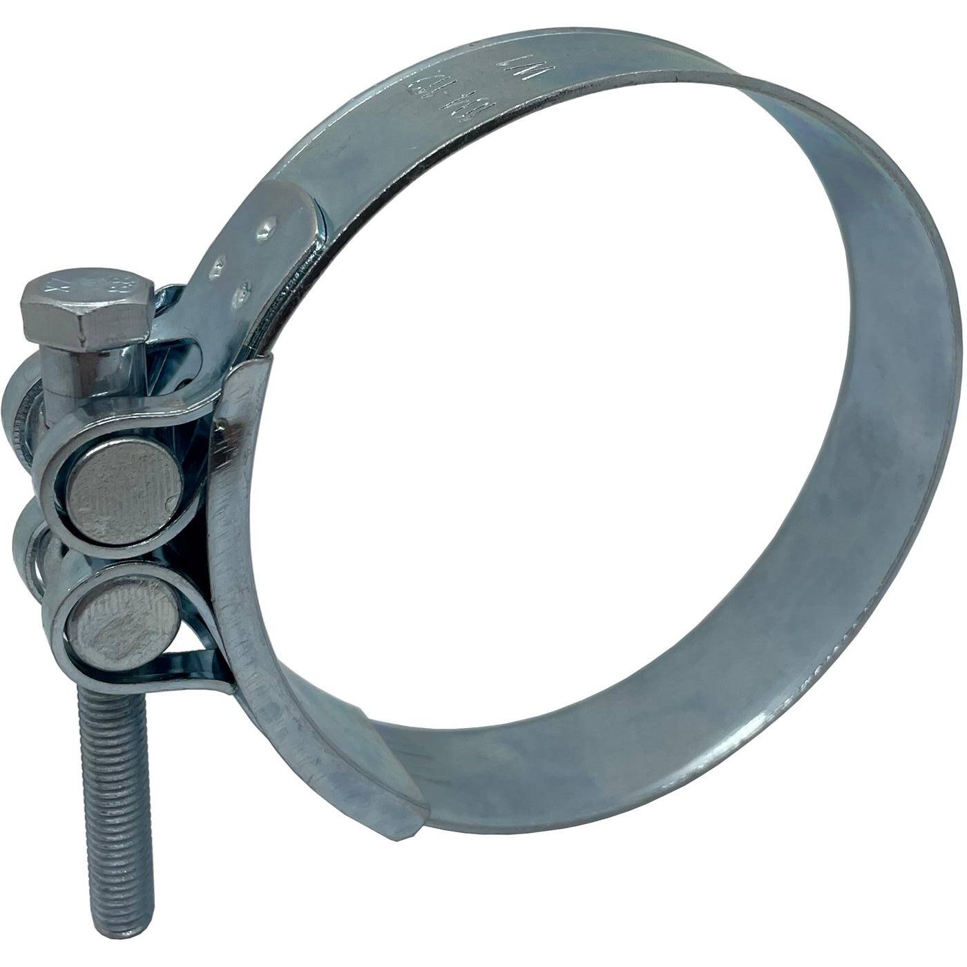 1x Lumonic Hinge pin clamp 113-121mm Galvanised Exhaust clamp for construction cars trucks