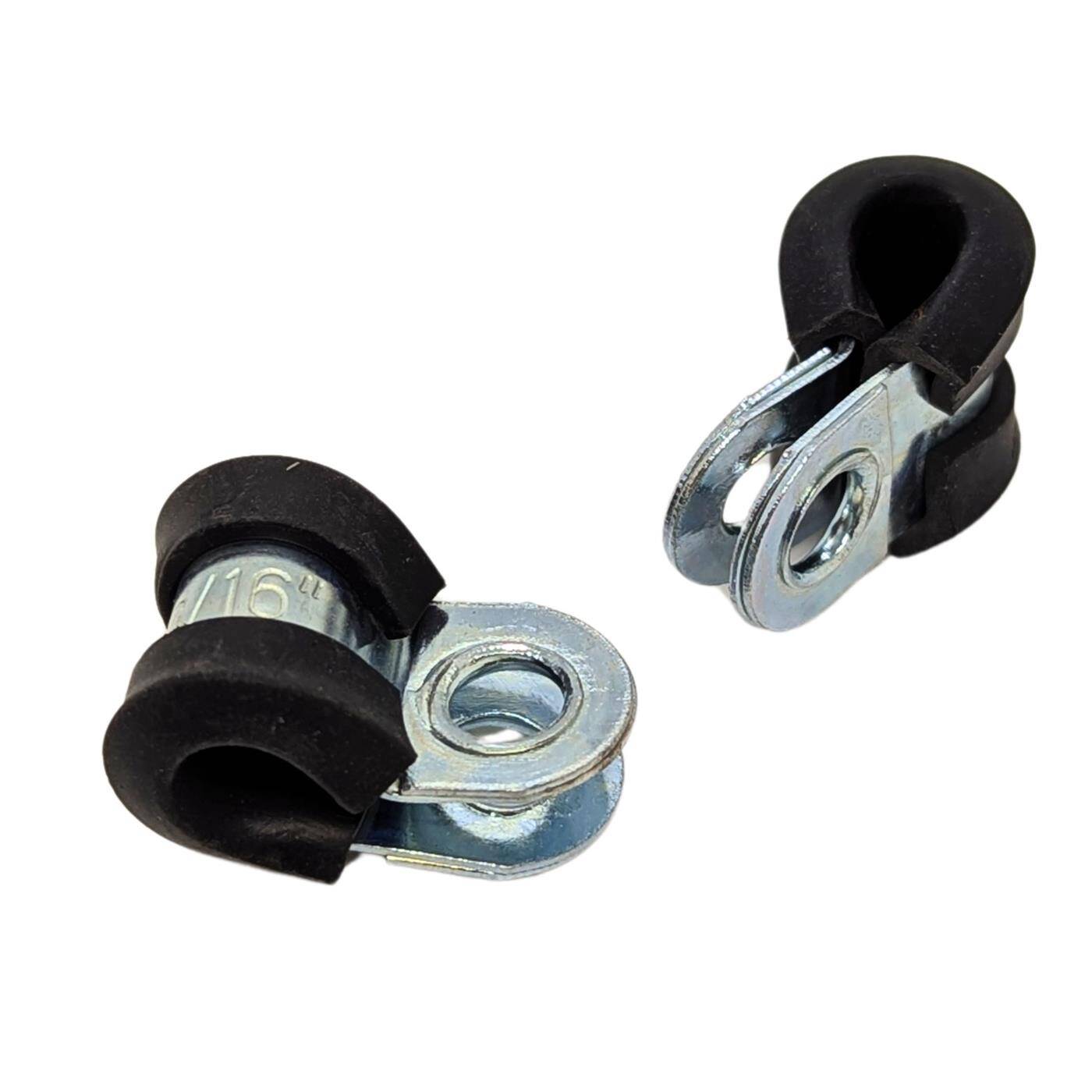 5x P-Clip Leitungsschelle mit Gummi 5mm Rohrschelle Befestigungsschelle