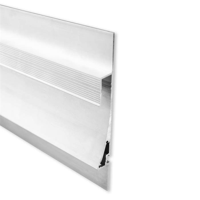 2m LED Profil TBP12 Silber 144x14,3mm Aluminium Trockenbauprofil für 11mm LED Streifen