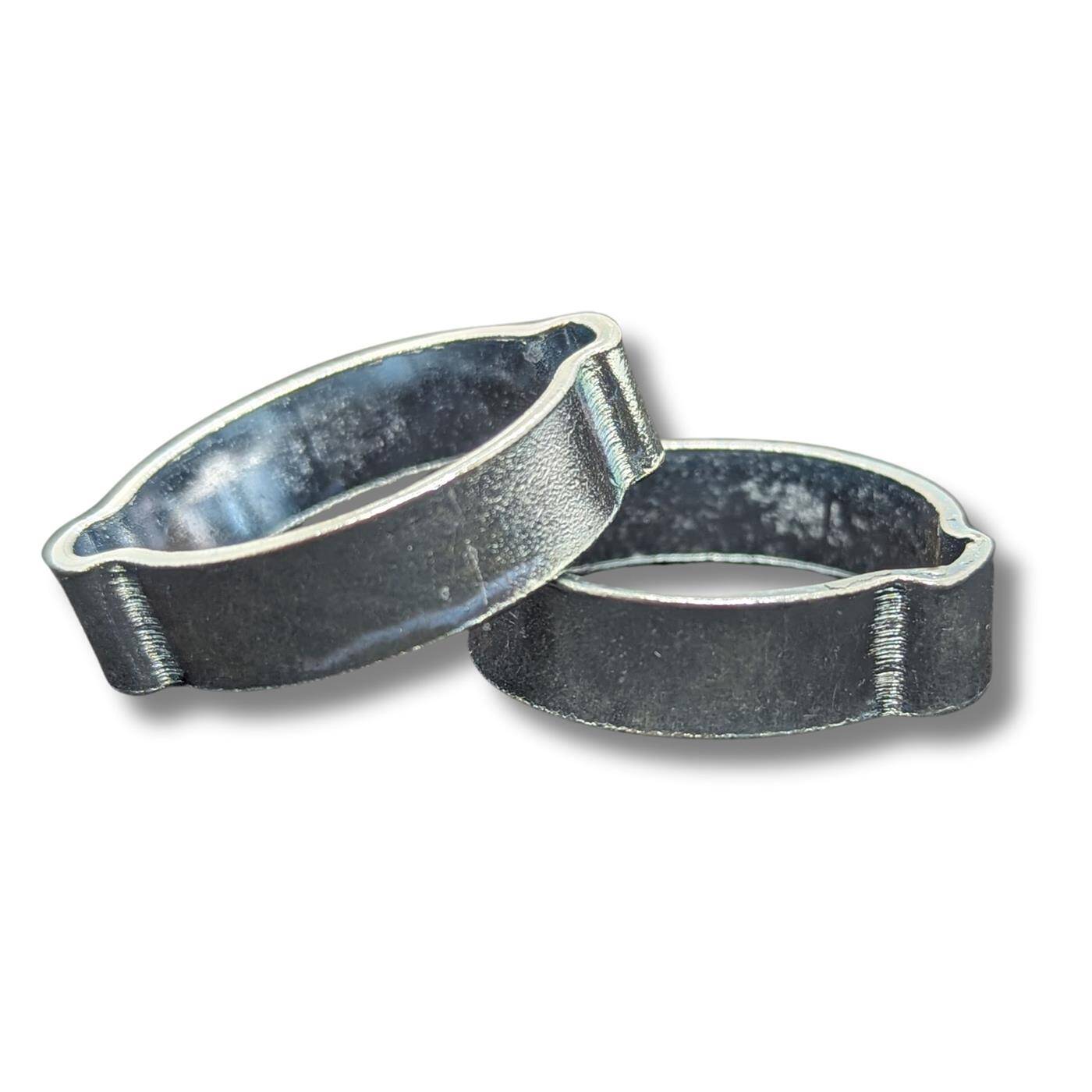 10x 2-Ohr-Schelle 28-31mm Stahl Verzinkt Zweiohrschelle Schlauchschelle für Druckluft, Rohrsysteme, Garten, KFZ