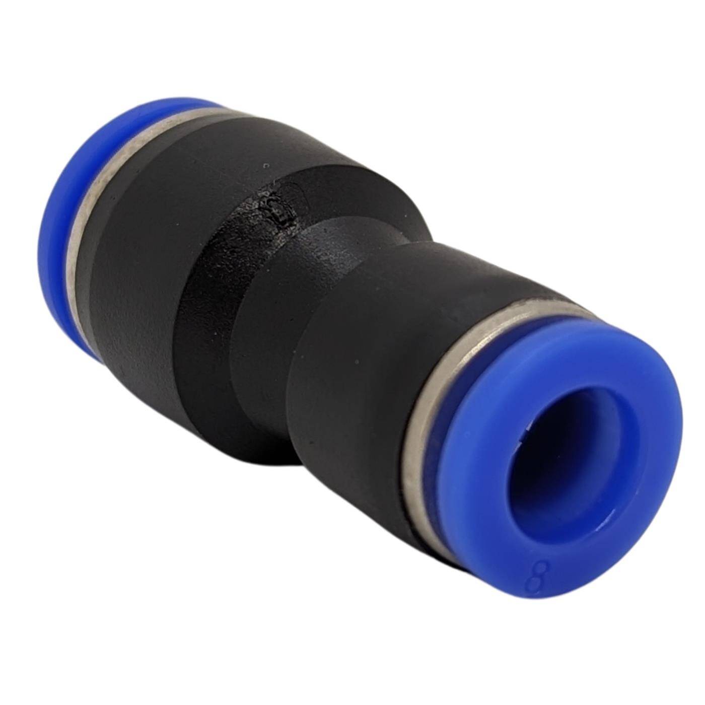 PU Schlauch Steckverbinder Reduzierung 10mm -> 8mm gerade Schnellverschluss Druckluft Reduzierung Schlauchreduzierung Pneumatik & Automatisierung