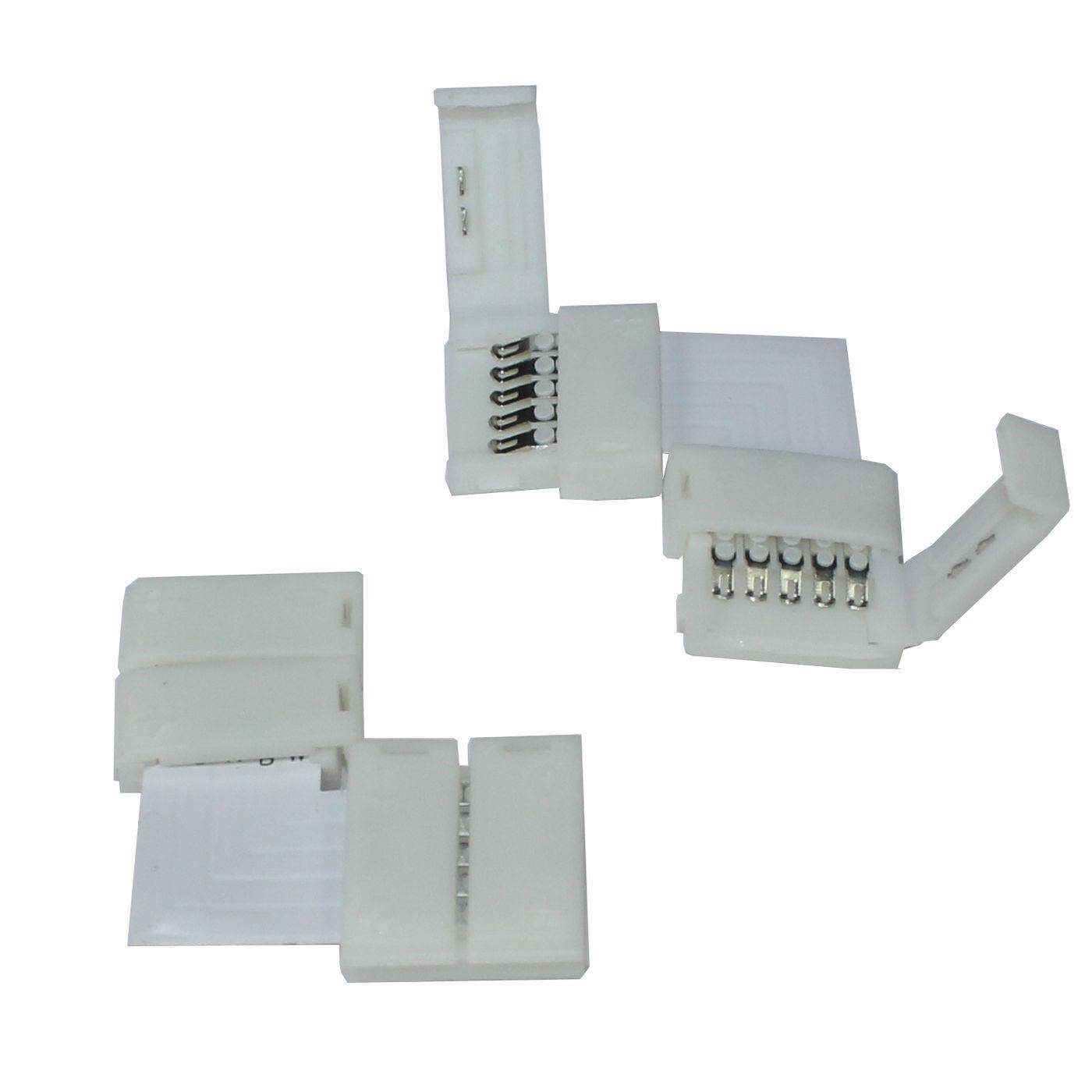 RGBW LED Clip Eckverbinder für 12mm RGBW LED Streifen 17x5mm 90° "L" Verbinder RGBW LED Clip Eckverbinder für 12mm RGBW LED Streifen 17x5mm 90° "L" Verbinder