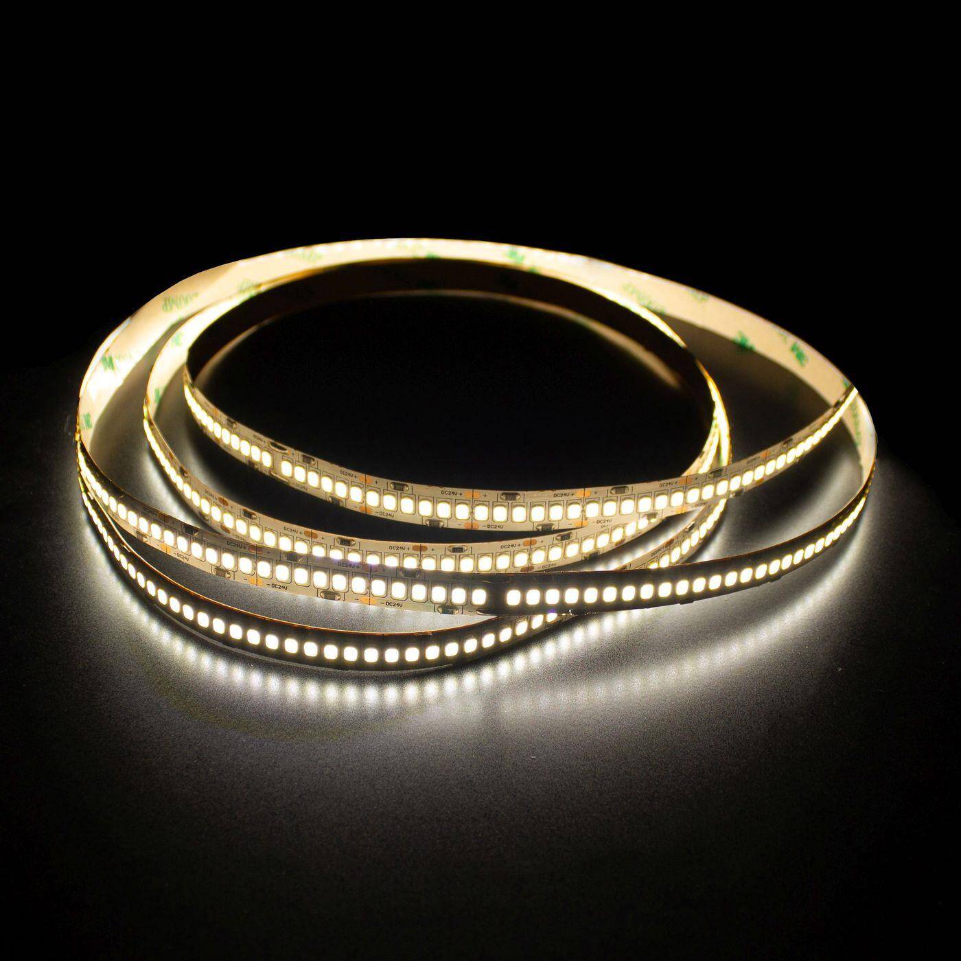 5m (500cm) LED Streifen Band Leiste 24V Neutral Weiß 4500K IP20 1200LEDs 240LED/m SMD2835