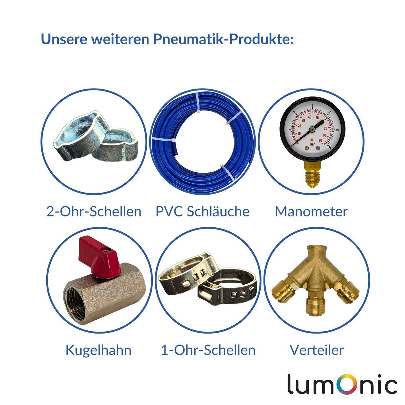 Lumonic I X-hose connector I for 13mm (1/2") hose I made of brass I Cross connector I X-piece I with spike profile I Compressed air I for workshops, businesses and DIY enthusiasts