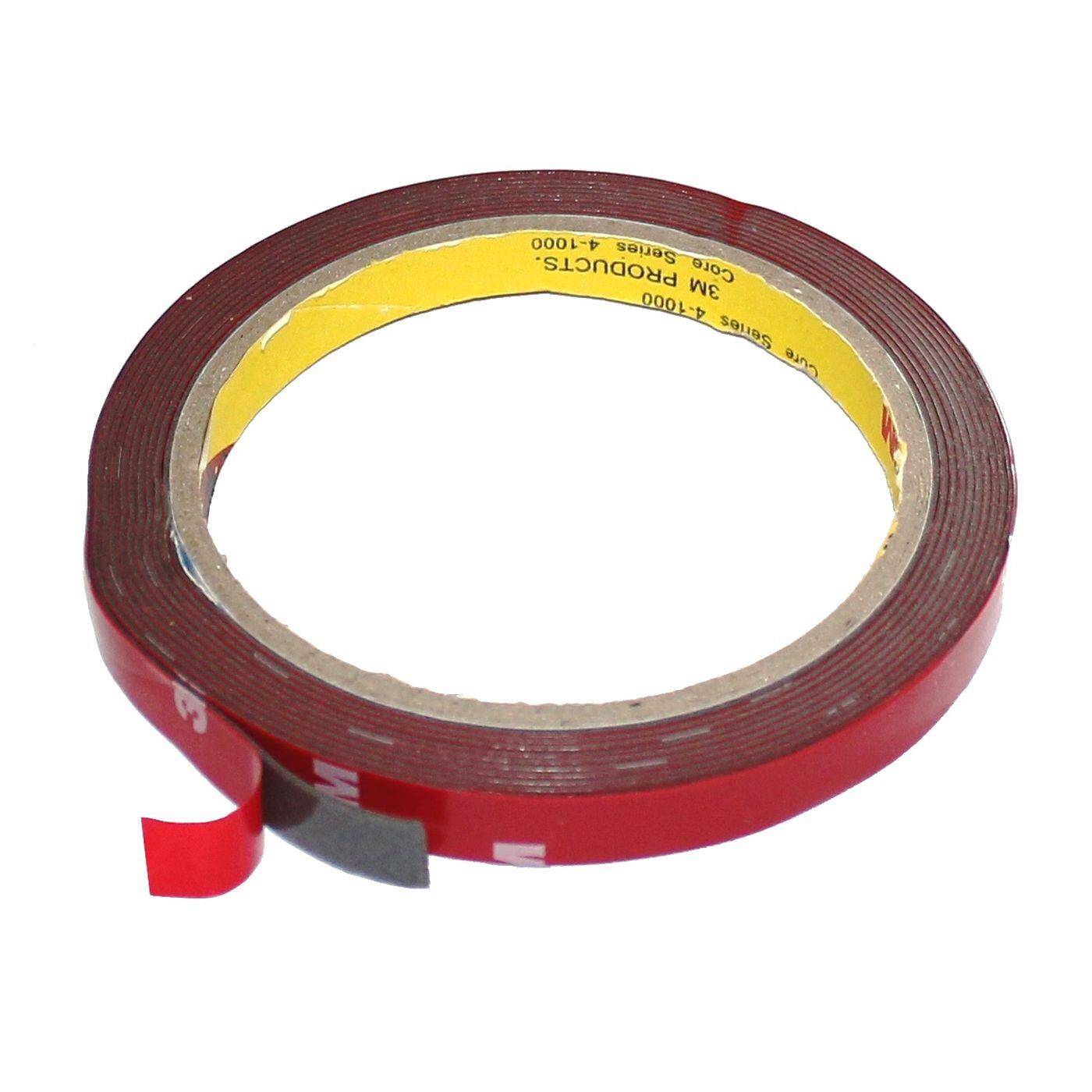 3M Doppelseitiges Klebeband 4229P dunkelgrau 3m 10mm breit I Extra starkes Auto Montageband aus Schaum I Schaumklebeband doppelseitig und hitzebeständig
