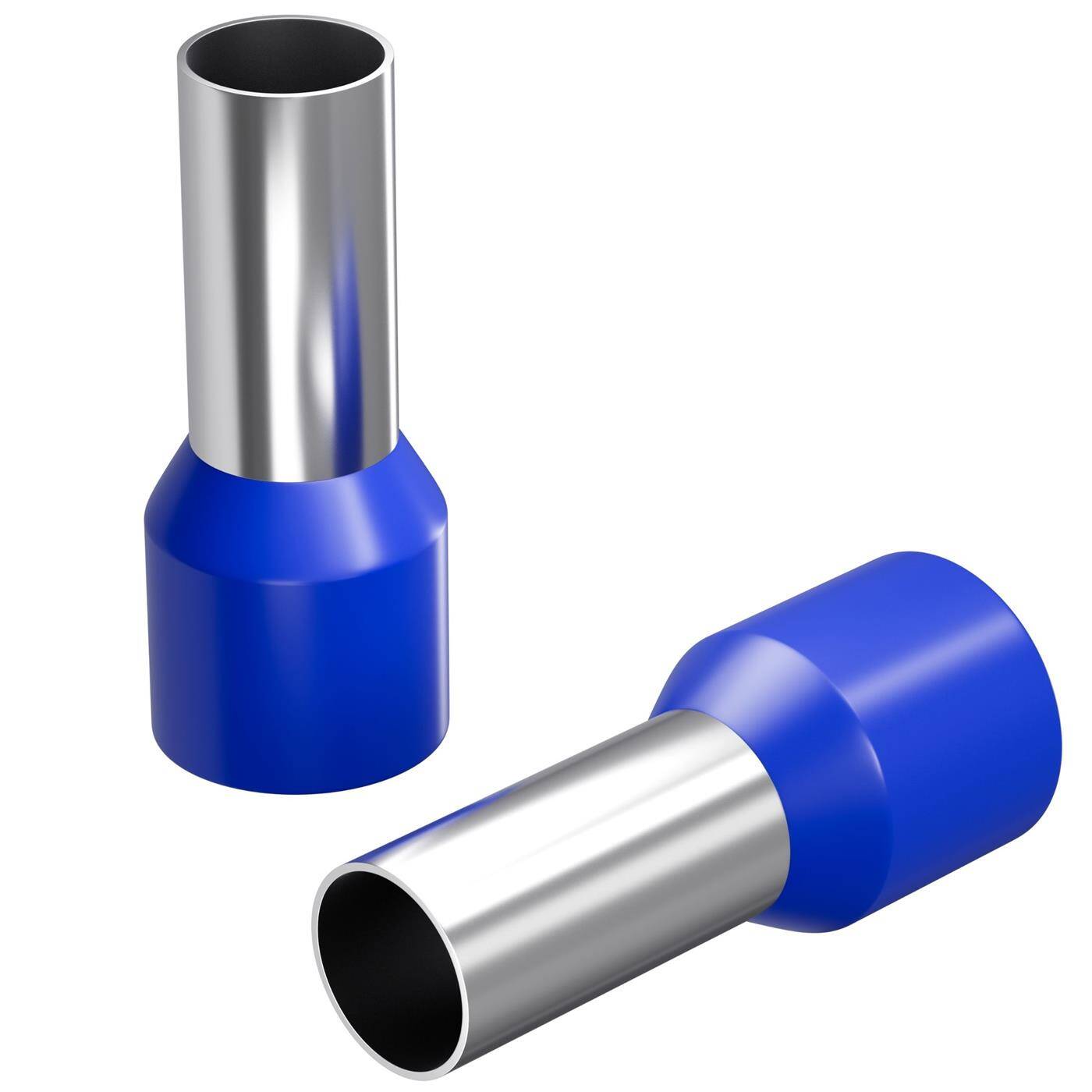 50x Wire end ferrule isolated 50mm² Blue Copper tinned 10,3x20mm Sleeve