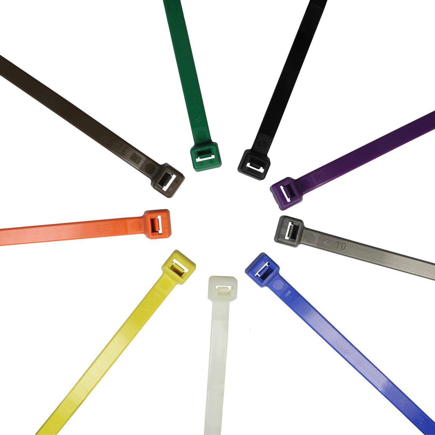 100x Kabelbinder 430 x 9mm Weiß Natur 80kg PA6.6 Polyamid Industriequalität