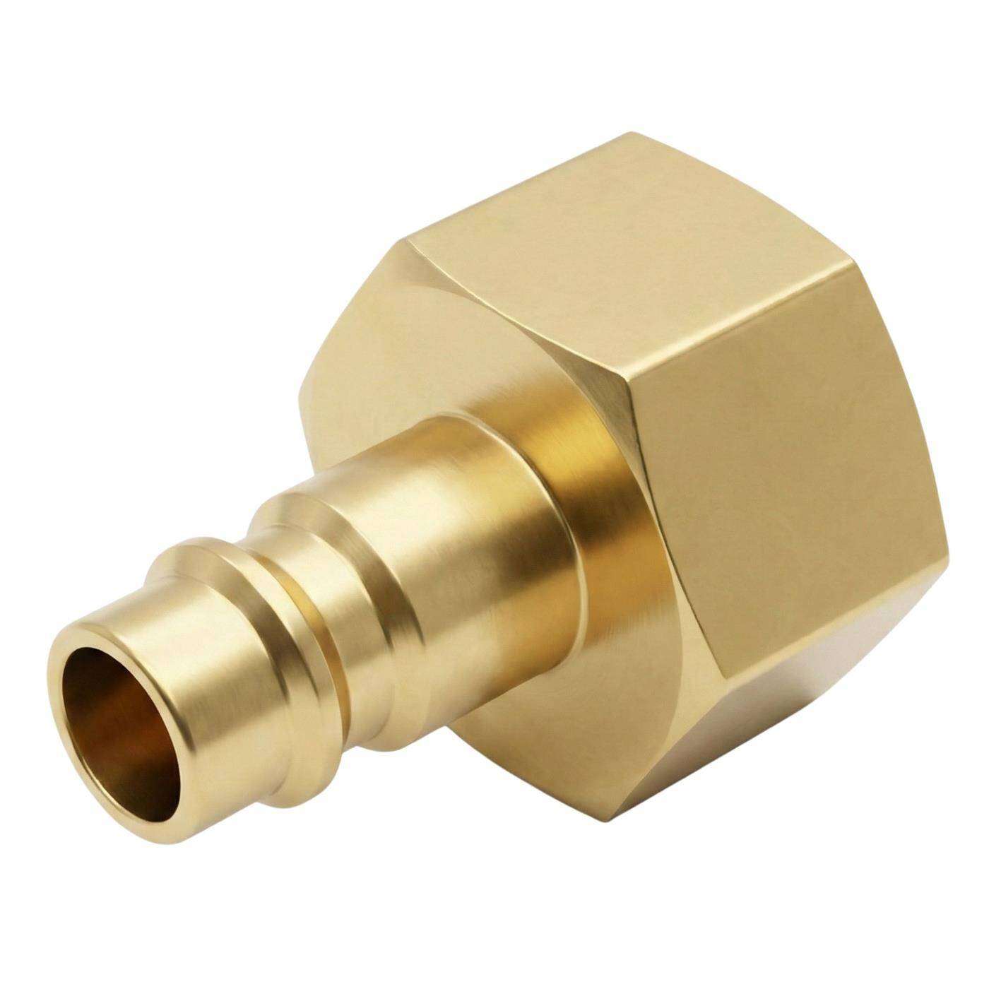 Kupplungsstecker mit Innengewinde 1/2" aus Messing Druckluftkupplung-Stecker Schnellkupplung für Werkstätten, Betriebe und Heimwerker
