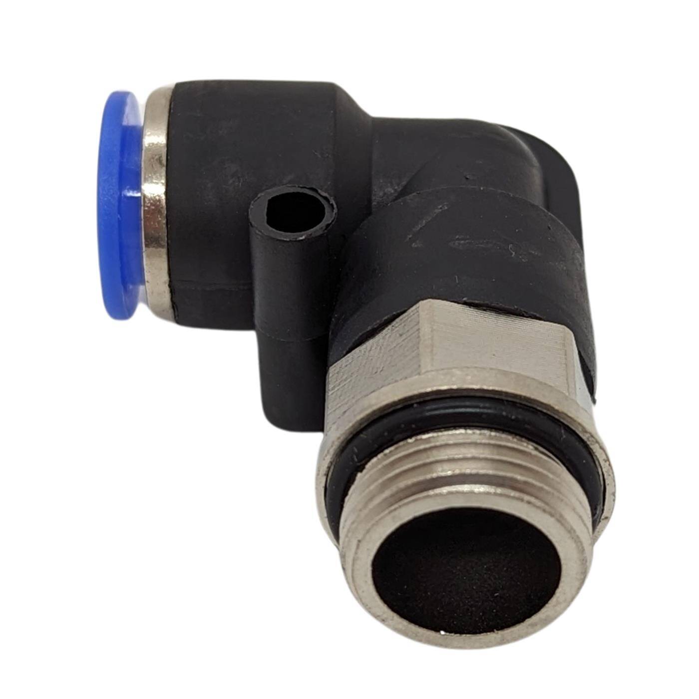 PU Schlauch 90° Steckverbinder Fitting mit Außengewinde 10mm*3/8Zoll Winkel-Verbinder L-Steckverbinder pneumatischer Steckverbinder Fitting Druckluft & Automatisierung