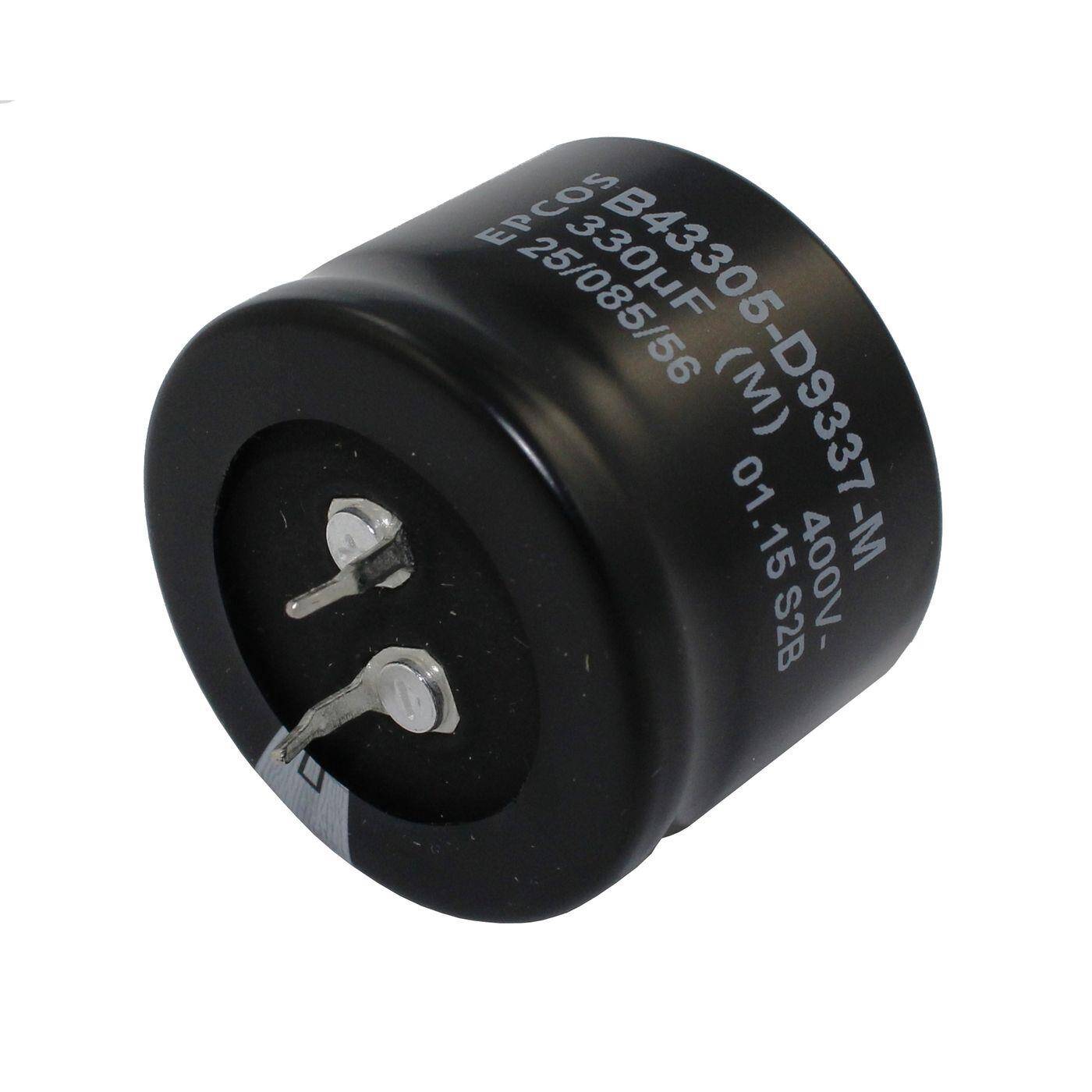 Snap-In Elko Kondensator 330µF 400V | Elektrolytkondensator bis zu einer Temperatur von 85°C | 35x25mm | 330uF B43305D9337M Epcos