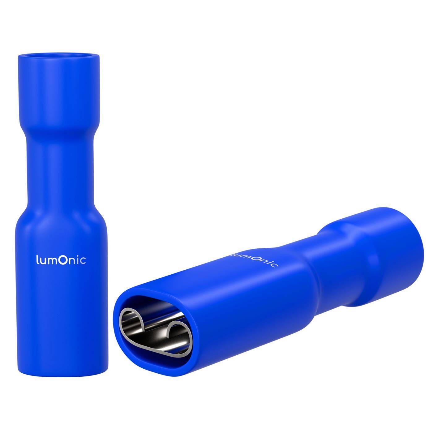 25x Flachsteckhülse vollisoliert 1,5-2,5mm² Steckmaß 0,8x4,8mm Blau für Flachstecker Messing verzinnt