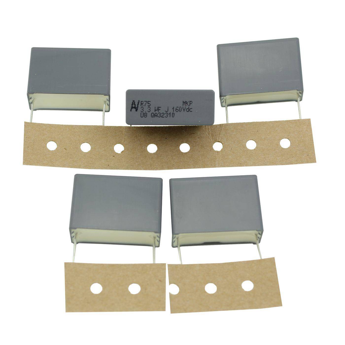 Arcotronics MKP Folien Kondensator | 3,3µF 160V DC I 2-Pin Anschluss I 2-Pin I 3,3uF, 3300nF I Kondensator für Frequenzweichen von Lautsprechern oder zur Entstörung von elektrischen Geräten