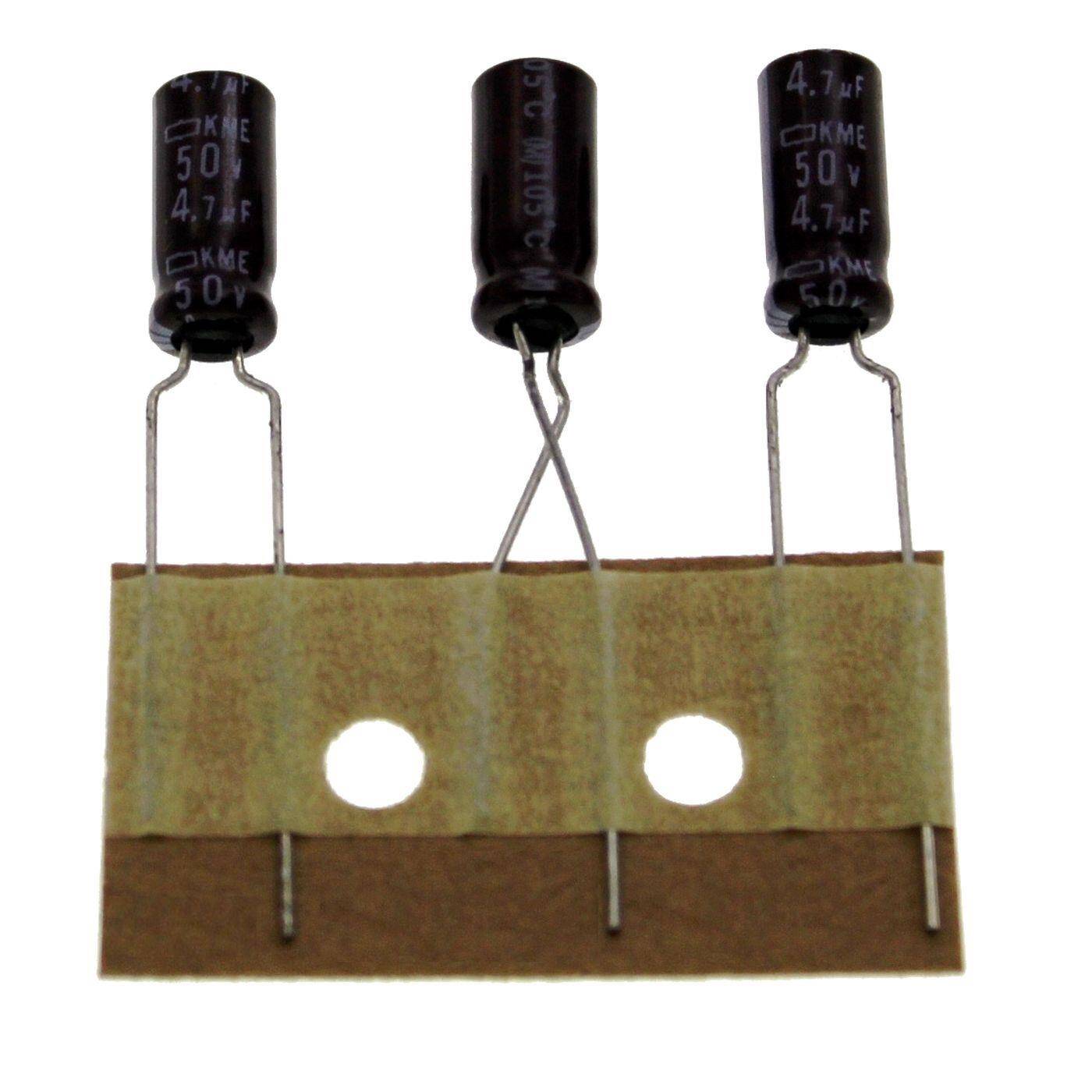 Elko Kondensator Radial 4,7µF 50V | Elektrolytkondensator bis zu einer Temperatur von 105°C | 5x11mm | 4,7uF EKME500ETC4R7ME11S United Chemi-Con