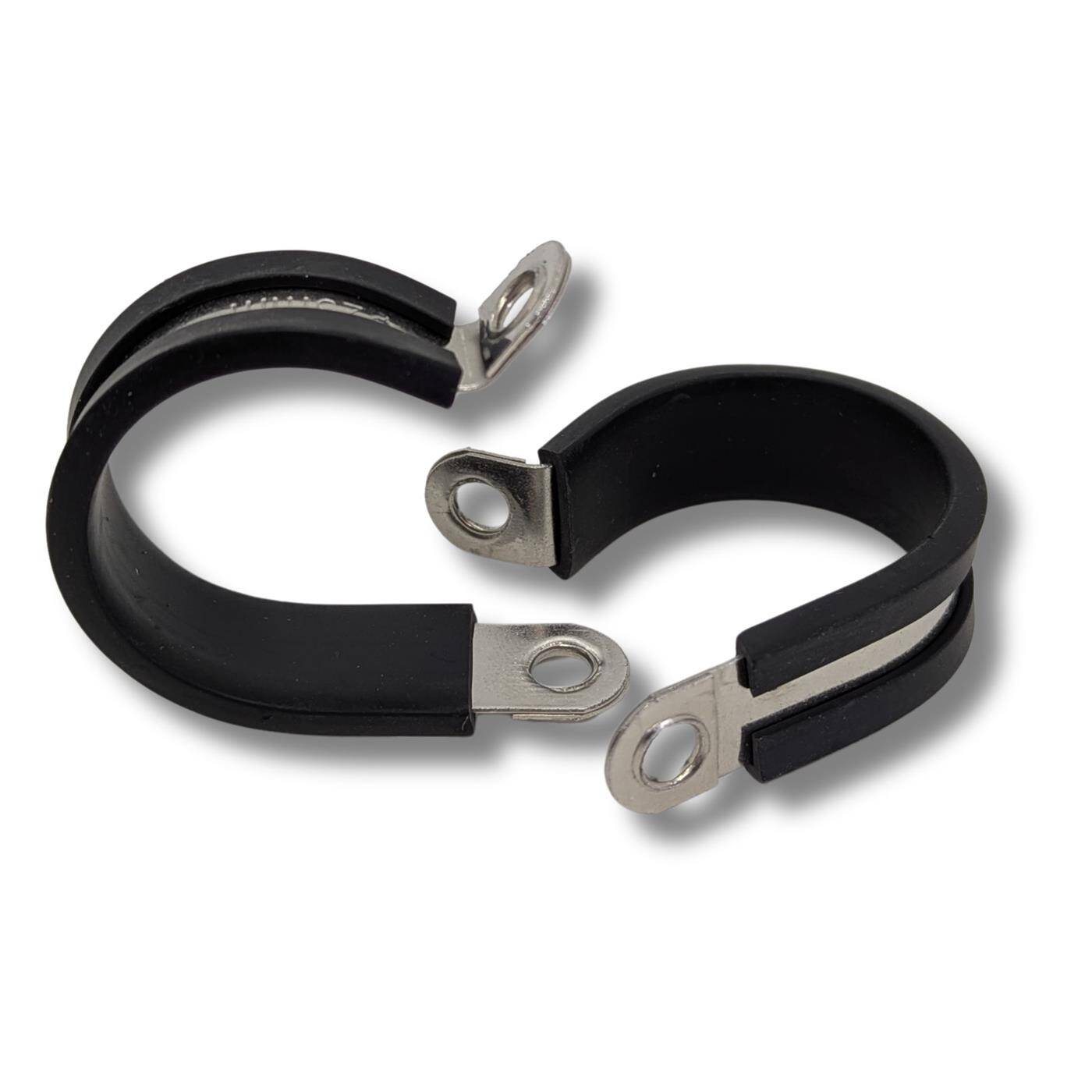 5x P-Clip Leitungsschelle Edelstahl V2A mit Gummi 25mm Rohrschelle Befestigungsschelle