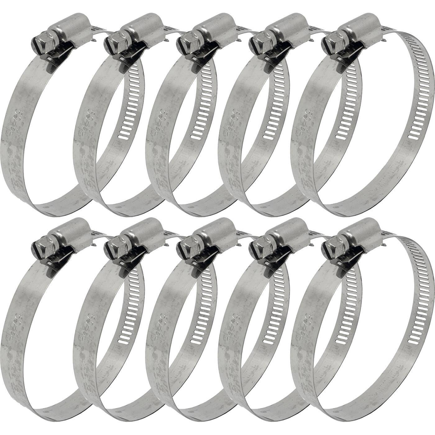 10x Schlauchschelle Edelstahl V2A 201 59-82mm Rohrschelle Schlauchklemme