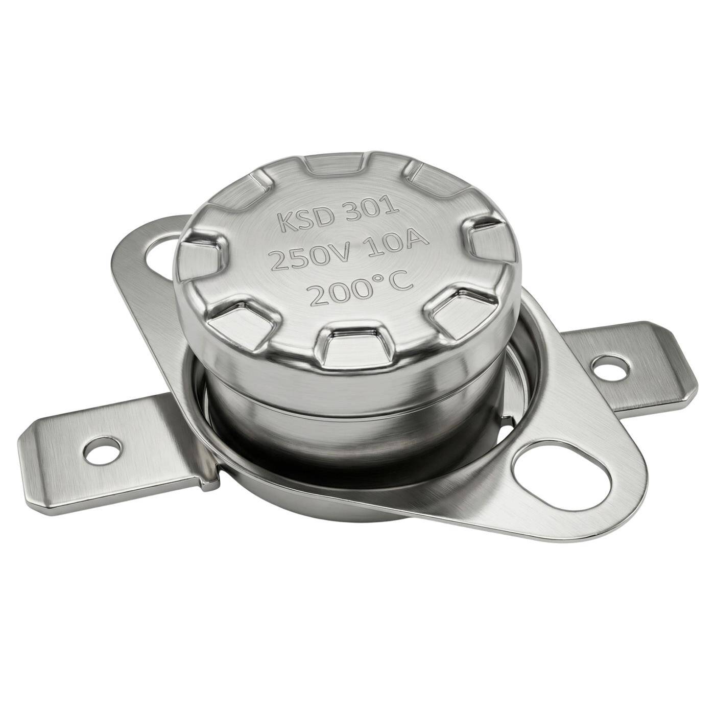 Thermoschalter 200°C Schließer 250V 10A Temperaturschalter Thermostat KSD301 Bimetall Thermoschutz