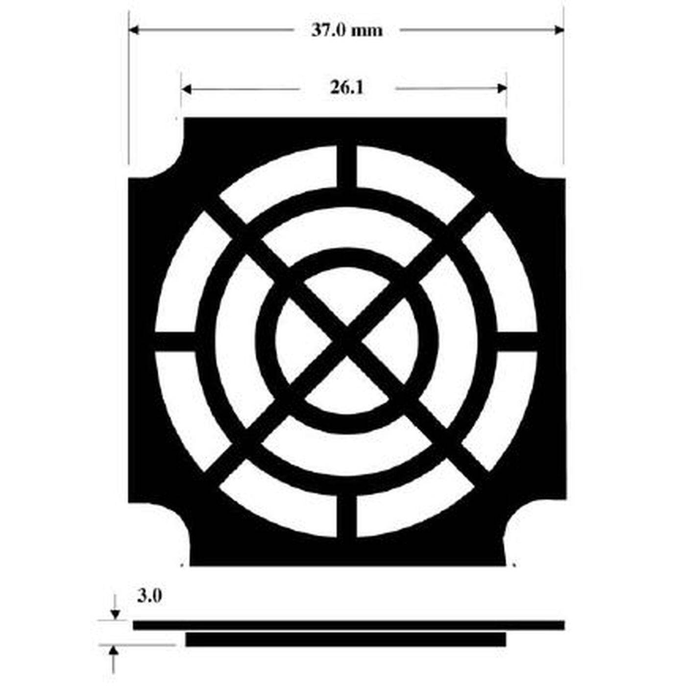 Fan grille + Dust filter 40x40mm 45ppi 3-part spin-on filter