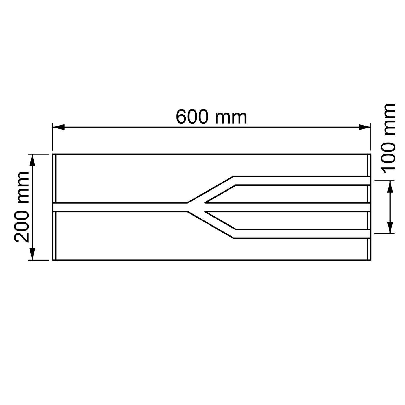 LED Drywall Panel Y-Shape 1-3-track for 12mm Strip