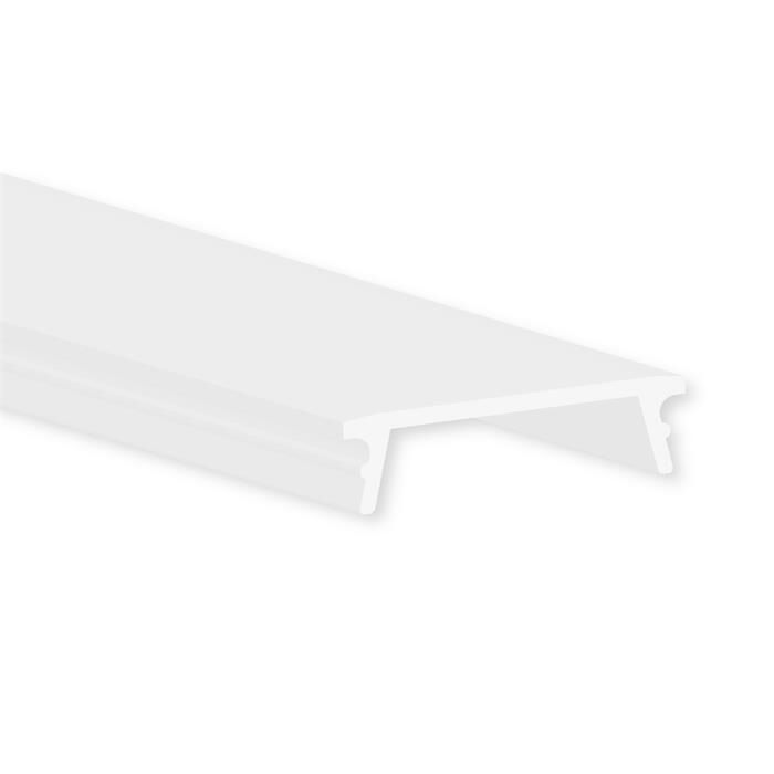 1m Cover C20 For profile PN8 19,2x4,8mm Plastic Opal satin finish