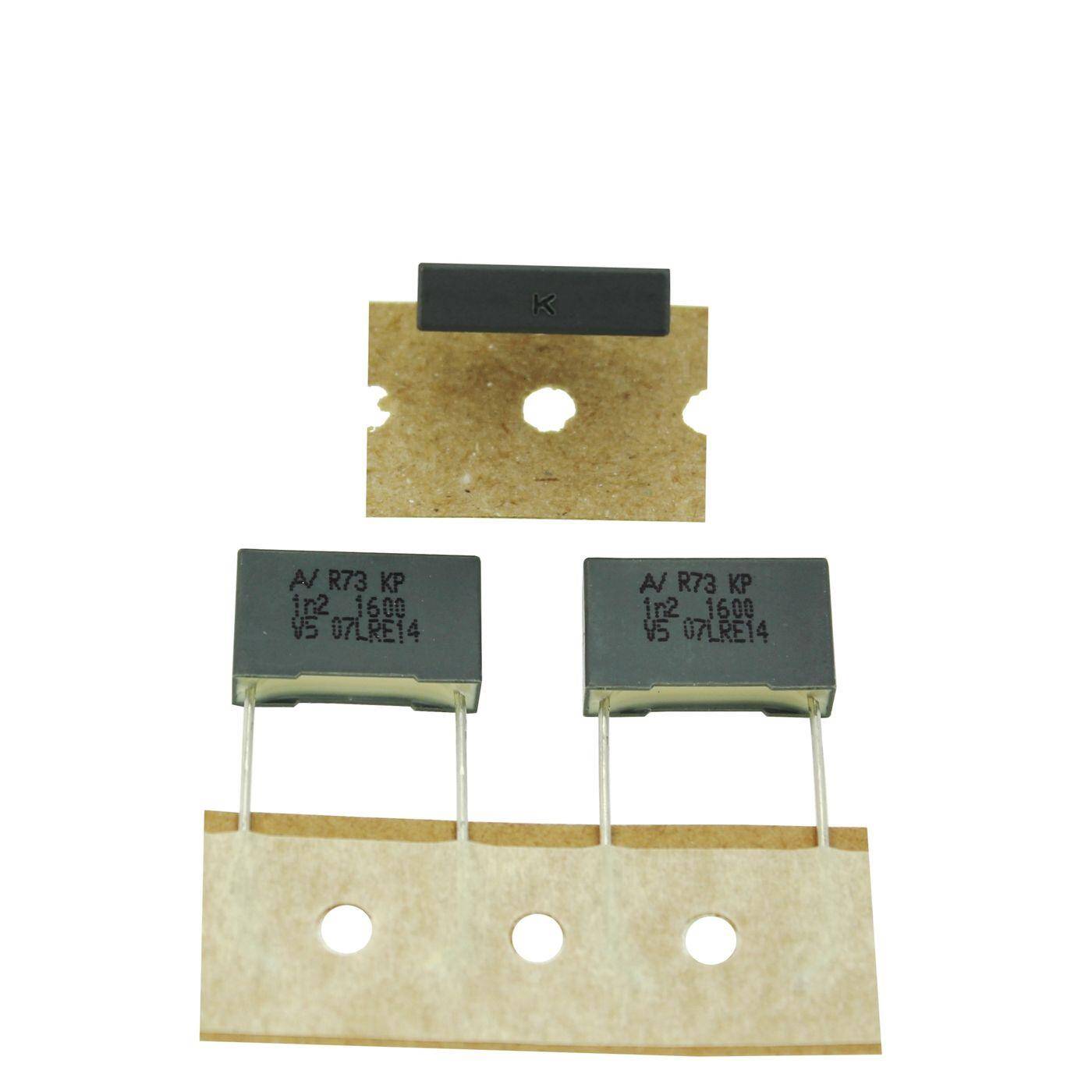 Arcotronics KP Foil Capacitor | 0,0012µF 1600V DC I 2-Pin Connection I 2-Pin I 0,0012uF, 1,2nF I Capacitor for crossover networks of loudspeakers or for interference suppression of electrical devices