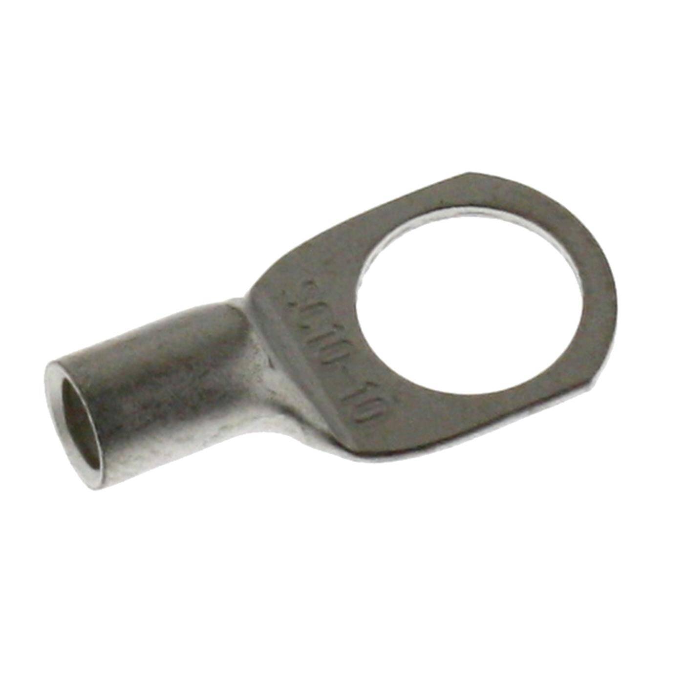Lumonic 10x Rohrkabelschuh 10mm² blank | M10 | Kupfer verzinnt | Kabelverbindung ohne Löten | SC10-10, Set mit 10 Stück Crimp-Kabelschuh, Quetschverbinder | KFZ, Maschinenbau, Wohnmobil, Batterie